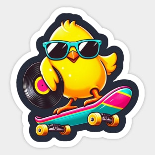 easter peeps vinyl Sticker